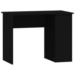 Berkfield Home Desk Black 100x55x75 Engineered Wood - thumbnail 2