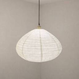 CGC Lighting Selma Linen Large Bell Shape Easy Fit Hand Made Lampshade in White