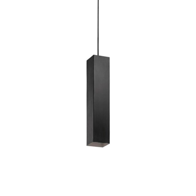 Netlighting Sky 1 Light Slim Ceiling Pendant Black GU10