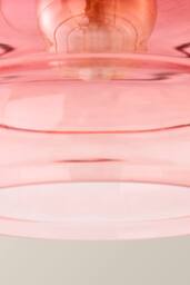 ValueLights Giselle Ombre Berry Glass Easy Fit Ceiling Light Lamp Shade with Bulb in Dark Pink - thumbnail 5