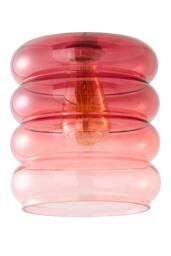 ValueLights Giselle Ombre Berry Glass Easy Fit Ceiling Light Lamp Shade with Bulb in Dark Pink - thumbnail 6