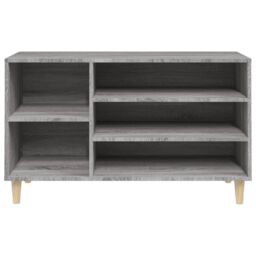 Berkfield Home Shoe Cabinet Grey Sonoma 102x36x60 cm Engineered Wood - Size: 102 x 36 x 60 cm - thumbnail 5