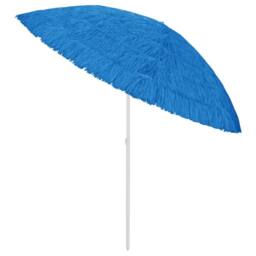 Berkfield Home Hawaii Beach Umbrella Blue 300 cm - thumbnail 3