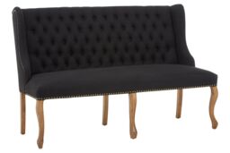 Orsina Harrison 2 Seat Bench in Black - thumbnail 2