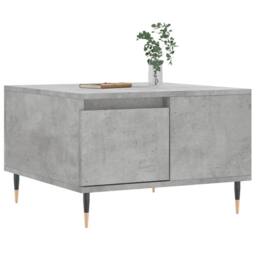 Berkfield Home Modern Coffee Table Concrete Grey 55x55x36.5 cm Engineered Wood - thumbnail 1