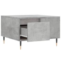 Berkfield Home Modern Coffee Table Concrete Grey 55x55x36.5 cm Engineered Wood - thumbnail 6