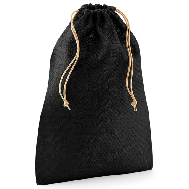 Westford Mill Jute Stuff Bag S in Jet Black - Size: Small - image 1