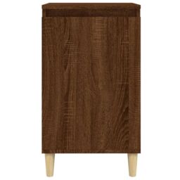 Berkfield Home Bedside Cabinets 2 pcs Brown Oak 40x35x70 cm Engineered Wood - Size: 40 x 35 x 70 cm - thumbnail 5