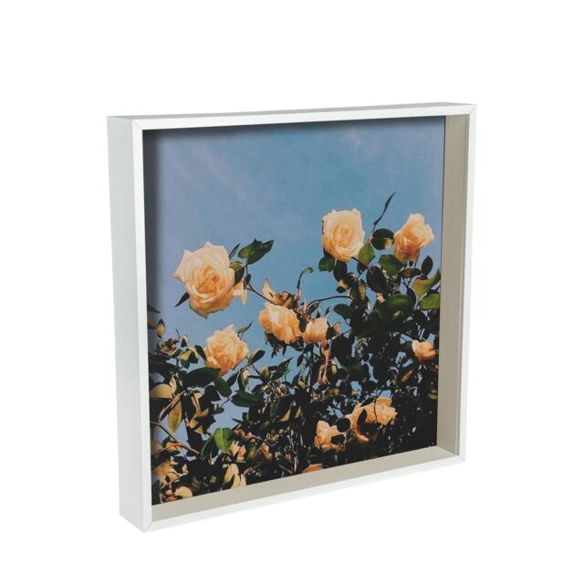 "Nicola Spring 3D Deep Box Photo Frame - 16 x 16"" - Pack of 1 in White" - image 1