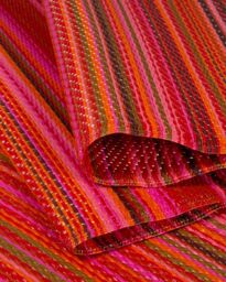 THE RUGS Reversible Weatherproof Outdoor Garden Patio Rug Striped Rainbow 1020 in Terracotta - Size: 150 cm x 220 cm - thumbnail 4