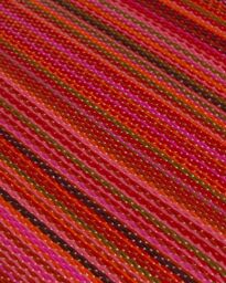 THE RUGS Reversible Weatherproof Outdoor Garden Patio Rug Striped Rainbow 1020 in Terracotta - Size: 150 cm x 220 cm - thumbnail 3