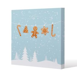 Benjamin Tate Design Hanging ginger breads (canvas) / 101 x 101 x 4cm in Natural - Size: 101 x 101 x 4 cm - thumbnail 1
