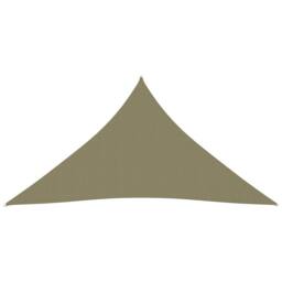 Berkfield Home Sunshade Sail Oxford Fabric Triangular 5x6x6 m Beige - thumbnail 2