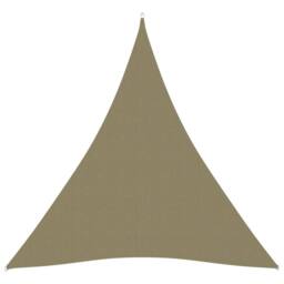 Berkfield Home Sunshade Sail Oxford Fabric Triangular 5x6x6 m Beige - thumbnail 1