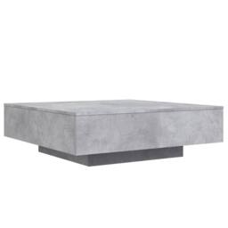 Berkfield Home Modern Coffee Table Concrete Grey 100x100x31 cm Engineered Wood - Size: 100 x 100 x 31 cm - thumbnail 7