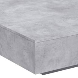 Berkfield Home Modern Coffee Table Concrete Grey 100x100x31 cm Engineered Wood - Size: 100 x 100 x 31 cm - thumbnail 8