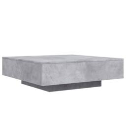Berkfield Home Modern Coffee Table Concrete Grey 100x100x31 cm Engineered Wood - Size: 100 x 100 x 31 cm - thumbnail 3
