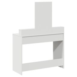 Berkfield Home White Dressing Table with Drawers, 100x41x140 cm - Size: 100 x 41 x 140 cm - thumbnail 8