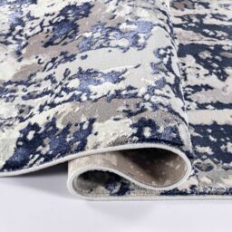 Desire Rugs Modern Styra Abstract Area Rugs Luxury for Bedroom, Living Room, & Hallway in Navy - Size: 60 cm x 220 cm - thumbnail 6