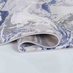 Desire Rugs Modern Styra Abstract Area Rugs Luxury for Bedroom, Living Room, & Hallway in Navy - Size: 60 cm x 220 cm - thumbnail 3