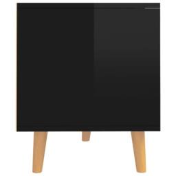 Berkfield Home TV Cabinet High Gloss Black 90x40x48.5 cm Engineered Wood - thumbnail 6