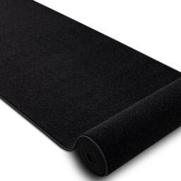 RugsX Karmel Plain Runner in Black - Size: 200 cm x 160 cm - thumbnail 2