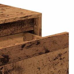 Berkfield Home Console Table Old Wood 100x35x76.5 cm Engineered Wood in Brown - thumbnail 8