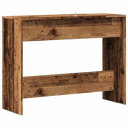 Berkfield Home Console Table Old Wood 100x35x76.5 cm Engineered Wood in Brown - thumbnail 6