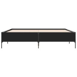 Berkfield Home Bed Frame without Mattress Black 180x200 cm Super King - thumbnail 4