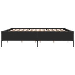 Berkfield Home Bed Frame without Mattress Black 180x200 cm Super King - thumbnail 5