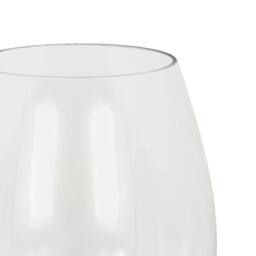 Hill Interiors Neris Glass Goblet Candle Holder 14cm x 11cm x 11cm in Black - Size: 14 cm x 11 cm x 11 cm - thumbnail 2