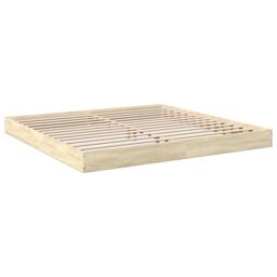 Berkfield Home Bed Frame without Mattress Sonoma Oak 180x200 cm Super King Engineered Wood in Brown - thumbnail 6