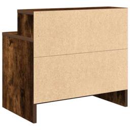 Berkfield Home Bedside Cabinets with Drawer 2 pcs Smoked Oak 51x31x47 cm in Brown - Size: 51 x 31 x 47 cm - thumbnail 8