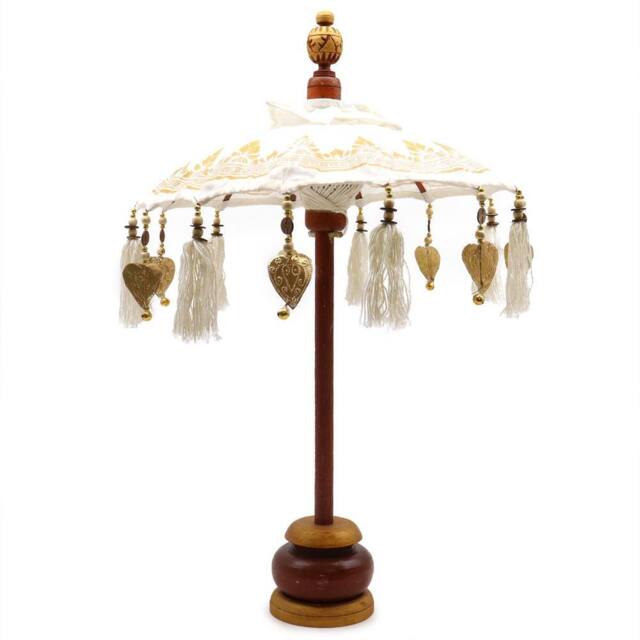 Serenityy Bali Canvas Parasol - Natural, 40cm in Natural - Size: 40 cm - image 1