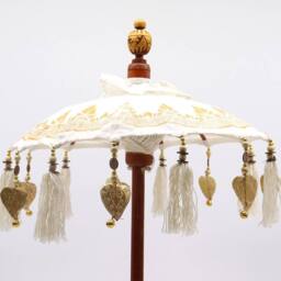 Serenityy Bali Canvas Parasol - Natural, 40cm in Natural - Size: 40 cm - thumbnail 4