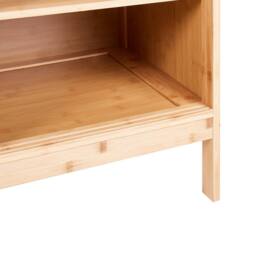 Wyld and Coco Sideboard Shoe Cabinet - Light Brown Slatted Doors - thumbnail 7