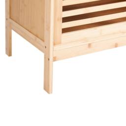 Wyld and Coco Sideboard Shoe Cabinet - Light Brown Slatted Doors - thumbnail 8