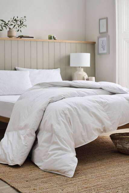 CHRISTY Luxury European Feather & Down Filled Duvet 13.5 Tog in White - Size: Double - image 1