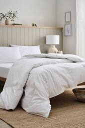CHRISTY European Duck Feather & Down Filled Winter Duvet 13.5 Tog in White - Size: Double