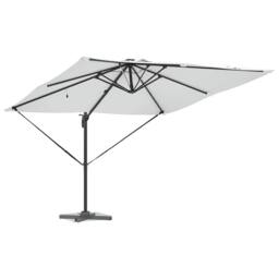 Berkfield Home Roma Cantilever Parasol with Solar LEDs - Sand - 286 x 285 x 270 - thumbnail 3