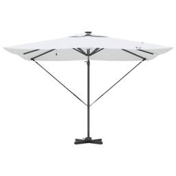 Berkfield Home Roma Cantilever Parasol with Solar LEDs - Sand - 286 x 285 x 270 - thumbnail 6