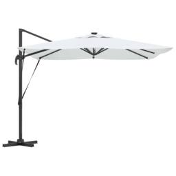 Berkfield Home Roma Cantilever Parasol with Solar LEDs - Sand - 286 x 285 x 270 - thumbnail 7