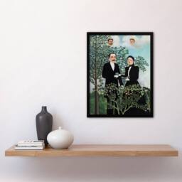 "Artery8 Past & Present Philosophical Thought Rousseau Framed Wall Art Print - Size: W12"" x H16""" - thumbnail 4
