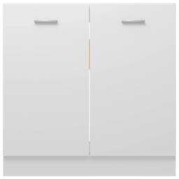 Berkfield Home Sink Bottom Cabinet White 80x46x81.5 cm Engineered Wood - thumbnail 6