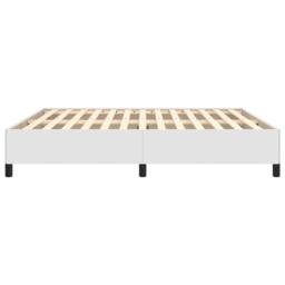Berkfield Home Durable Bed Frame White 180x200 cm Super King Faux Leather - thumbnail 6