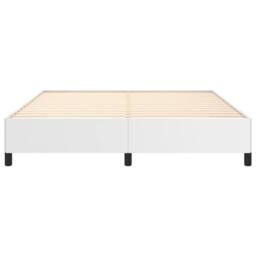 Berkfield Home Durable Bed Frame White 180x200 cm Super King Faux Leather - thumbnail 5