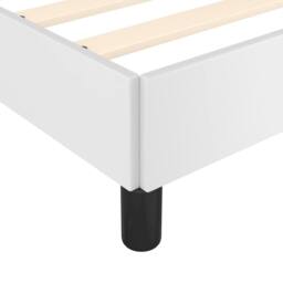 Berkfield Home Durable Bed Frame White 180x200 cm Super King Faux Leather - thumbnail 7