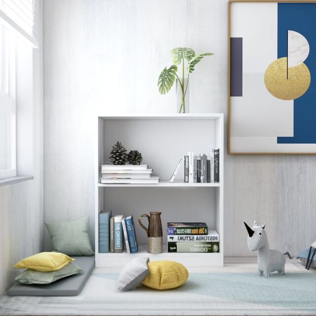 Berkfield Home Bookshelf White 60x24x74.5 cm Engineered Wood - image 1