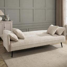 Home Detail Carnation Sofa bed in Beige - Size: 3 Seater - thumbnail 2