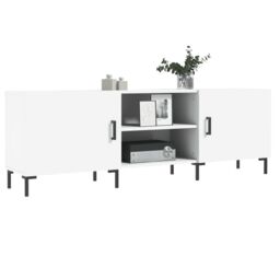 Berkfield Home TV Cabinet White 150x30x50 cm Engineered Wood - Size: 150 x 30 x 50 cm - thumbnail 3